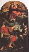 Annibale Carracci The VIrgin Appearing to ST Luke and ST Catherine (mk05) oil painting artist